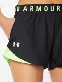 Under Armour Play Up 3.0 Shorts Black Green Women - L