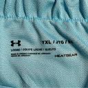 Under Armour Play Up Solid Shorts Light Blue White Girls - XL