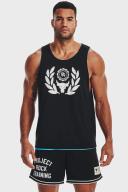 Under Armour Project Rock Mens Mesh Tank Blue S