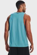 Under Armour Project Rock Mens Mesh Tank Blue XL