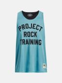Under Armour Project Rock Mens Mesh Tank Blue XXL