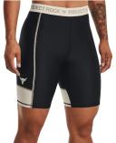 Under Armour Women's Project Rock Bike Shorts Black LG