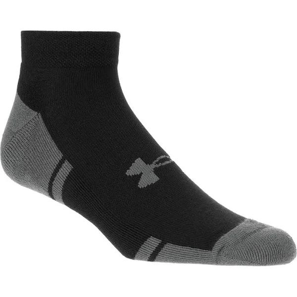 Under Armour Resistor 3.0 Low Cut Socks, Black/Graphite, 9-11 Medium, U291-BLK/GPH-MD