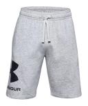 Under Armour Rival Fleece Big Logo Shorts Grey Black - XXL
