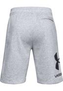 Under Armour Rival Fleece Big Logo Shorts Grey Black - XXL