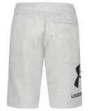 Under Armour Rival Fleece Big Logo Shorts Grey Black - XXL