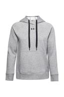 Under Armour Rival Logo Hoodie Beige White Women - XL