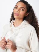 Under Armour Rival Logo Hoodie Beige White Women - XL