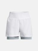 Under Armour Run Stamina 2-in-1 Shorts White XL Woman