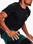 Under Armour Rush Emboss Short Sleeve T-Shirt Matte Black - S