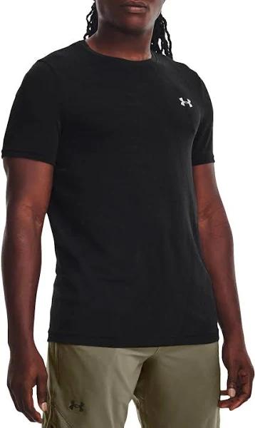 Under Armour Rush Emboss Short Sleeve T-Shirt Matte Black - S