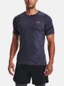 Under Armour Rush Emboss Short Sleeve T-Shirt Navy Blue - XL