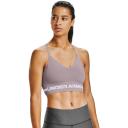 Under Armour Seamless Low Long Sports Bra - Dash Pink/White - L