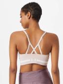Under Armour Seamless Low Long Sports Bra - Dash Pink/White - L