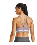 Under Armour Seamless Low Long Sports Bra - Dash Pink/White - L