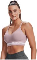 Under Armour Seamless Low Long Sports Bra - Dash Pink/White - XL