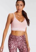 Under Armour - Seamless Low Long Sports Bra - Dash Pink/White - XS