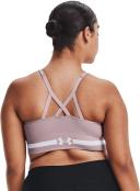 Under Armour - Seamless Low Long Sports Bra - Dash Pink/White - XS