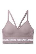 Under Armour - Seamless Low Long Sports Bra - Dash Pink/White - XS