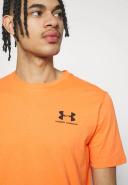 Under Armour Sportstyle Left Chest Short Sleeve T-Shirt Orange XS / Regular Man