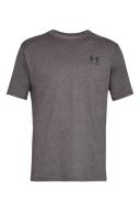 Under Armour Mens Sportstyle Left Chest T-Shirt - Charcoal