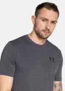 Under Armour Sportstyle Left Chest T-Shirt - Charcoal - XL - Grey