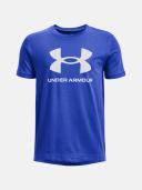 Under Armour Sportstyle Logo Short Sleeve T-Shirt Blue L Boy
