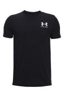 Under Armour Sportstyle Logo Short Sleeve Tee - Boys - Black/Beta