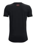 Under Armour Sportstyle Logo Short Sleeve Tee - Boys - Black/Beta