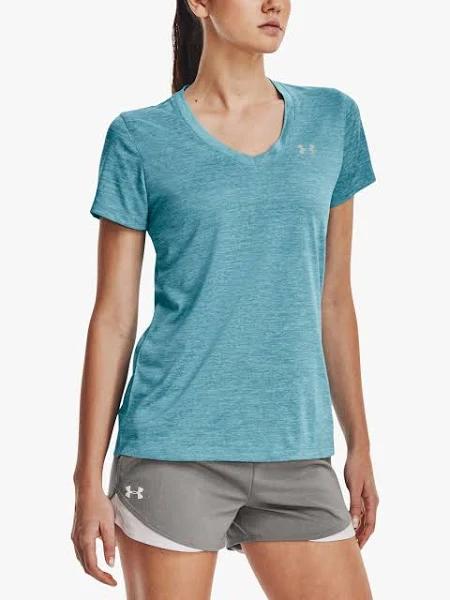 Under Armour SSV Twist Short Sleeve T-Shirt Blue L Woman 1258568-045-LG
