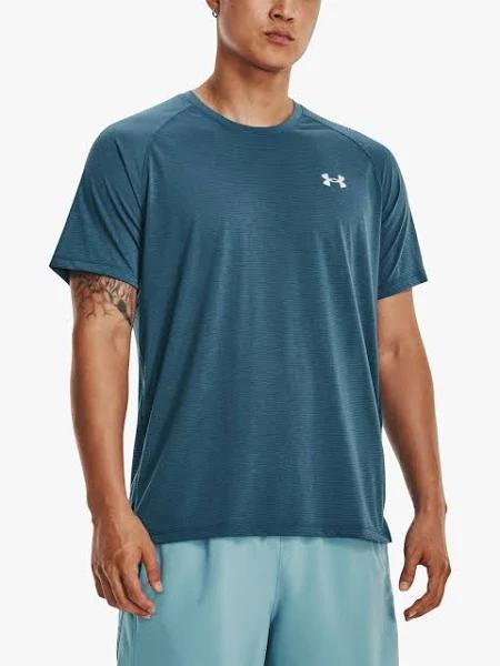 Under Armour Streaker Short Sleeve T-Shirt Navy Blue White - XXL