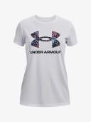 Under Armour Tech Big Logo Short Sleeve Tee - Girls - White/Black
