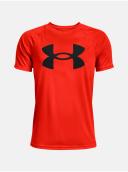 Under Armour Tech Big Logo Short-sleeved T-Shirt Orange Black Kids - L