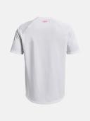Under Armour Tech Fade Short Sleeve T-Shirt Grey Red - 3XL