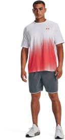 Under Armour Tech Fade Short Sleeve T-Shirt Grey Red - XXL