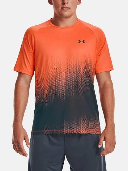 Under Armour Tech Fade Short Sleeve T-Shirt Red Black - 4XL