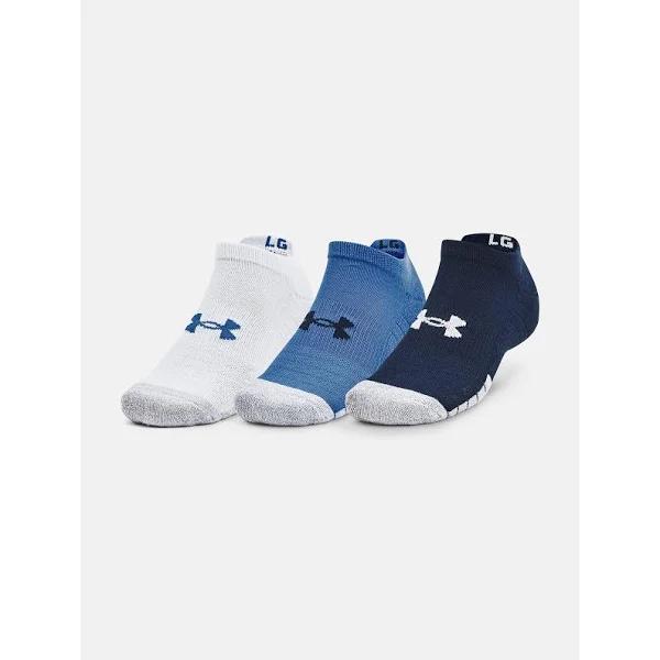Under Armour Unisex HeatGear Ultra Low Tab 3-Pack Socks Blue XL