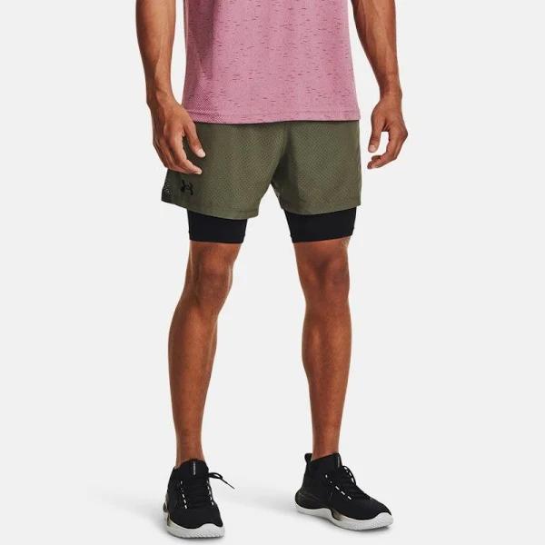 Under Armour Vanish Woven 2-in-1 Vent Shorts Green XL Man