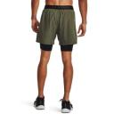 Under Armour Vanish Woven 2in1 Shorts Khaki Green Black - 3XL