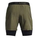 Under Armour Vanish Woven 2in1 Shorts Khaki Green Black - 3XL