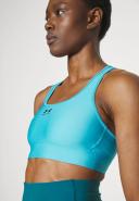 Under Armour Women's Armour Bra Mid Padless Blue XL