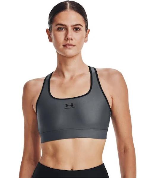 Under Armour Women's Armour Bra Mid Padless Gray SM