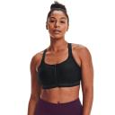 Under Armour Women's Armour High Crossback Zip Sports Bra Black 32B