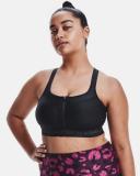 Under Armour Women's Armour High Crossback Zip Sports Bra Black 32B