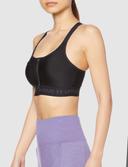 Under Armour Women's Armour High Crossback Zip Sports Bra Black 36D