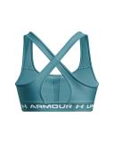 Under Armour Women's Armour Mid Crossback Sports Bra Blue LG
