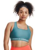 Under Armour Women's Armour Mid Crossback Sports Bra Blue LG