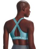 Under Armour Women's Armour Mid Crossback Sports Bra Blue LG