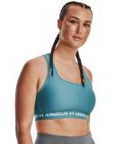 Under Armour Women's Armour Mid Crossback Sports Bra Blue LG