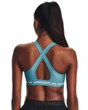 Under Armour Women's Armour Mid Crossback Sports Bra Blue LG